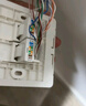 万级高速度86型双口位网络面板带网口模块套装 Cat6网线插座电脑面板六类含稳连千兆免打信息模块 白色 实拍图