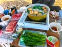 鹿险家户外露营野炊便携式旅行茶具不锈钢煮茶烧水壶一体自驾游全套装备 【单层茶杯】304黑化版（一壶六杯）+收纳包 实拍图
