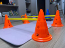狂神篮球训练标志桶障碍物路障 足球训练锥筒雪糕筒轮滑桩 30cm带孔训练组合【6桶+3杆】 实拍图