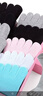 浪莎袜子女纯棉五指袜全棉中厚抑菌防臭袜女吸汗中筒袜分脚趾女袜5双 混色 5双 均码 女款_纯棉五指袜- 实拍图