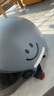 新日新日3C国标认证摩托电动车头盔男女四季通用骑行电瓶车半盔安全帽 火山灰【防晒长镜】 3C新国标A类 实拍图