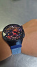 方哲品牌原装适用华为watch4pro表带蔚蓝地球GT7/GT6新款编织尼龙磁吸gt5/gt4运动感watch5男女款腕带 磁吸扣编织环【蓝间白】黑扣 华为Watch4pro/3pro【48MM表盘】 实拍图