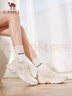 骆驼（CAMEL）运动老爹鞋女透气厚底潮休闲鞋子 K23S60L8016 米色 40 实拍图
