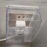 GEIYURIC86型加高加长插座防水罩粘贴式防水盒浴室防溅盒保护盖套自粘马桶 透明粘贴款(适合漏保大插头) 实拍图