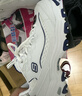 斯凯奇（Skechers）女鞋小白熊女士休闲鞋子厚底增高百搭运动软底老爹鞋女99999863 白色/海军蓝色/WNV1 35.5 实拍图