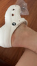 卡骆驰（crocs）经典云朵Clog女沙滩洞洞鞋凉拖鞋206750 206750-100  35  实拍图