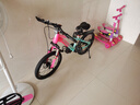凤凰山地自行车男女变速山地车碟刹青少年儿童自行车学生单车 星际 蓝玫【单速+辐条轮】 18寸【适合120-155cm】 实拍图