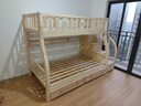 雷扬【上门安装】实木上下床双层床架上下铺双人亲子床两层木床高低床 爬梯上100下120+2床垫 自行安装 实拍图