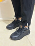 森馬男鞋2025秋季新款休闲百搭老爹鞋男士跑步运动鞋子青少年轻便软底 黑金单鞋 42 实拍图