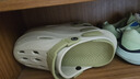 卡帝乐鳄鱼（CARTELO）洞洞鞋男夏季凉鞋男外穿厚底沙滩鞋透气男士凉拖鞋 薄荷绿 42/43 实拍图