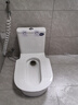 星雨洁 台式蹲便器 坐便器马桶改蹲坑免砌台安装陶瓷水箱一体防臭大便器 300坑距存水弯款带喷枪（包安装-不拆旧） 实拍图