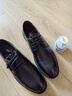 奥康（Aokang）男鞋牛皮皮鞋男士商务正装圆头系带低帮鞋子 黑色（偏大一码） 38 实拍图