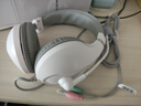 声籁 A566  听说考试录音耳机 网课学英语有线电脑头戴式耳机 手机iPad学生学习笔记本电脑耳麦带话筒 白色-双插头版-台式电脑/笔记本 实拍图