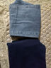 顶峰保罗（Dingfengbaoluo）牛仔裤男春秋季复古直筒宽松阔腿美式休闲长裤子DFS808中蓝S 实拍图