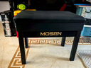 莫森（MOSEN）MS-22S琴凳 实木皮质带书箱加厚椅子 单人升降通用凳子 烤漆黑 实拍图