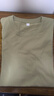 重磅纯棉短袖t恤男高档纯色印花休闲基础款内搭半袖打底衫 抹茶绿 L  125-140斤 实拍图