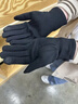 回力（Warrior）手套冬天女男士骑行手套加绒保暖手套防寒防风户外骑开车棉手套 黑色 均码 实拍图