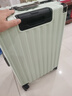 双星（doublestar）行李箱大容量箱登机箱拉杆箱20寸男女学生铝框旅行箱密码皮箱子 豪华铝框款（薄荷绿） 24寸（双人推荐，可坐人） 实拍图