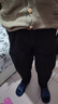 鸭鸭（YAYA）羽绒裤男直筒厚款保暖外穿秋冬中青年加绒长裤9915黑色195 实拍图