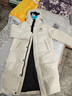 鸭鸭（YAYA）王一博同款冰壳系列户外极寒羽绒服男士新款长款情侣加厚女外套 米白色【现货速发】 M /170 实拍图