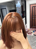 OKCS染发膏橘棕色染发剂脏橘色潮色自己在家染发植物纯加州日落长发装 实拍图