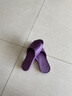 步术 拖鞋女中国台湾进口夏季家居时尚鱼嘴防滑防臭软底轻便静音 木槿紫 38 (建议38-39码穿/长约25.5cm）M 实拍图
