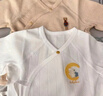 babylove新生儿半背衣纯棉春秋款家居服婴儿睡衣初生儿宝宝护肚彩棉上衣 实拍图