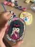 煦贝乐石膏娃娃浮雕画儿童手工diy涂色玩具立体白胚涂鸦挂件香薰礼物 实拍图