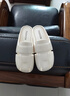 2025包头拖鞋女外穿一脚蹬时尚新款家居防滑夏季软底懒人平底凉鞋 白色 40 -41偏小 实拍图