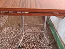 雷鑫智圆桌折叠桌餐桌家用饭桌方圆两用非实木简易吃饭桌子10人大圆桌 1.17米（不锈钢腿） 实拍图