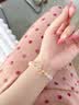礼意久久玉石黄金锦鲤平安扣手链女款生日礼物女生圣诞节礼物送女友手串 实拍图