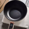 牧利派电炒锅炒菜电煮锅电火锅多功能家用电热锅多用途锅不粘锅一锅多用蒸煮煎炒一体锅小家电料理锅插电 雅黑色-电炒锅不粘锅 带木铲【配加长电线】 特厚款3.5升 机械款+蒸笼 1-3人 实拍图