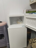 HYUNDAI韩国现代冰箱双开门小型一级能效小冰箱家用宿舍租房冷藏冷冻电冰箱节能省电保鲜低噪 80L白【行业热卖+日销过百】 实拍图