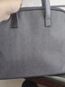 得力（deli）简约高级公文包 加宽商务男女职业文件袋事务包手提包资料袋 深灰63751 实拍图