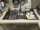 卡琥U8pro集渣304不锈钢水槽大单槽厨房家用左侧排水洗碗槽洗菜盆9050 88×48银色【左右下水可选】 实拍图