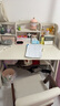竹音实木书桌学生学习桌北欧简约书房电脑桌家用书桌书架组合写字桌 白色【真实木不贴皮】可调高度 1米实木单桌 实拍图