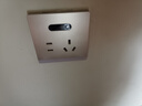 公牛（BULL）开关插座 插超薄座夜灯五孔插座带夜灯地脚灯GTLZ223B亮面白 实拍图