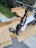 绿源折叠电动自行车成人助力便携超轻铝合金代驾车新国标锂电池电瓶车 航空至尊版灰色-40A-纯电120公里 实拍图