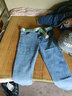 肆缄很柔软 夏季薄款九分牛仔裤男修身小脚裤韩版潮流刺绣弹力裤子9分 蓝色 36 实拍图