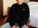李宁卫衣男士长袖T恤春秋季新款休闲运动服青少年舒适宽松圆领套头衫 实拍图