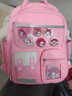 京悠雨日本儿童书包男女生小学生一六年级超轻便软减负大容量防水拉链款 小号紫色(适合1-2年级) 实拍图