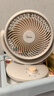 美的（Midea）【小型风扇】轻音台式桌面空气循环扇家用柔风电风扇宿舍办公迷你台扇落地扇空调伴侣 GAF18AD 实拍图