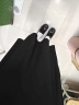 初申黑色西装裙半身裙女高腰中长款A字百褶裙S132B2080 晒单实拍图