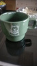 马克杯ins风萨摩叠叠学生牛奶杯可爱大容量喝水杯家用陶瓷杯 墨绿萨摩叠叠杯 实拍图