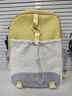 名创优品学生书包初中高中大学生女生撞色清新甜美校园双肩包休闲旅游背包 紫配黄 实拍图