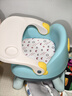 蒂乐儿童凳子婴儿叫叫椅家用小板凳宝宝吃饭餐椅靠背座椅矮椅子餐桌椅 温诺迪蓝 PVC垫+餐盘+轮子 实拍图