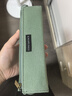 国誉（KOKUYO）一米新纯学生笔袋文具盒文具袋 可立桌面 帆布+涤纶 绿色 中号 WSG-PCS22G 实拍图
