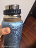 水宜生纯钛保温杯钛杯抗菌保鲜高档焖茶男款水杯茶水分离大容量水杯女士 冰川蓝480ml 实拍图