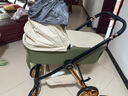 唯乐宝鲸灵婴儿推车可坐可躺婴儿车0-3-6岁用新生儿避震双向轻便高景观 【三代】摩卡绿+睡篮+遮阳+脚套 实拍图