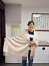 恒源祥100%纯羊毛披肩女士秋冬保暖加厚外搭女生围巾两用送妈妈生日礼物 实拍图